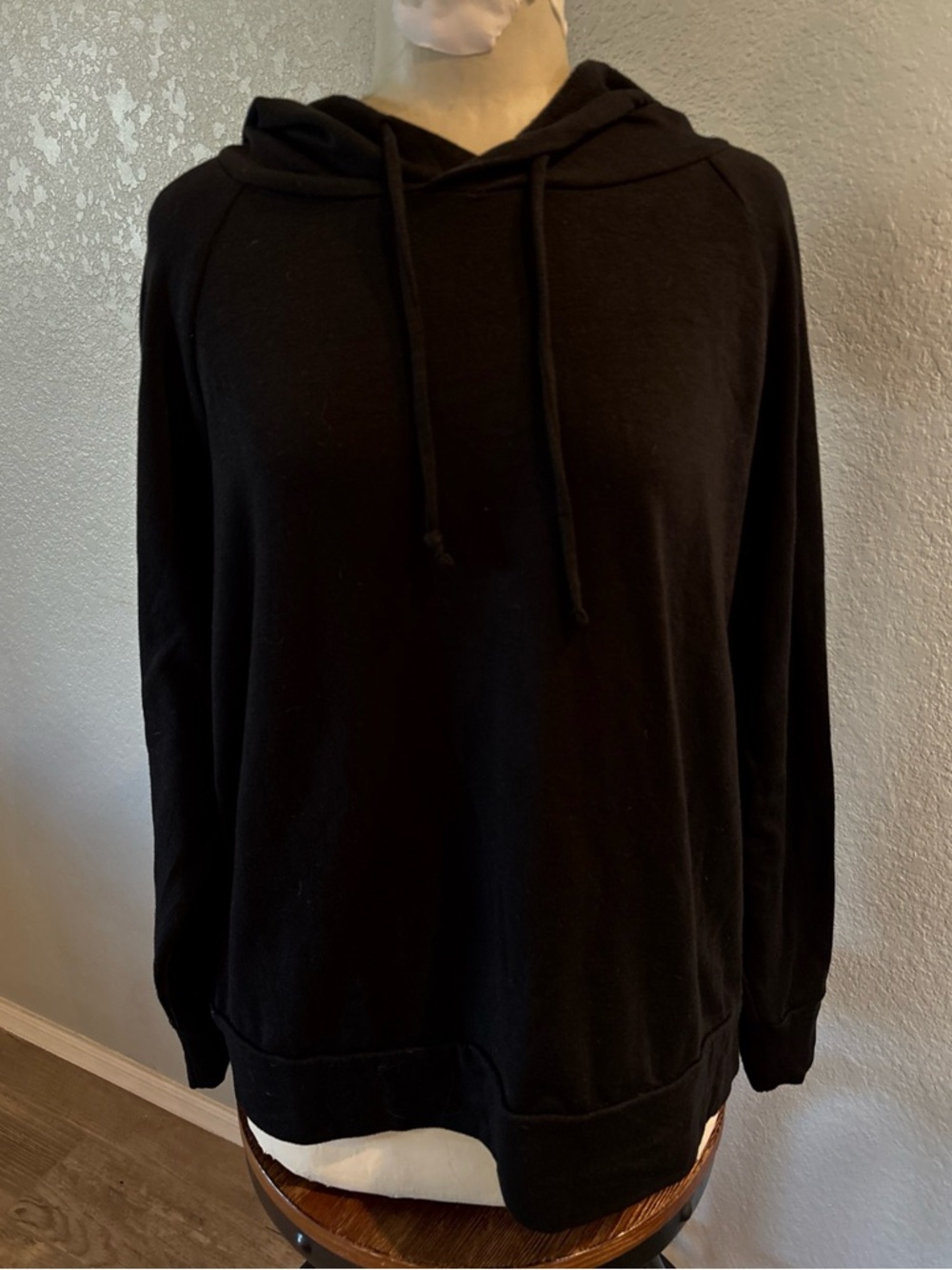 Eddie Bauer Womens Hoodie Black Pullover Size XL